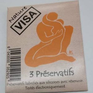 VISA Fraise Préservatifs x3