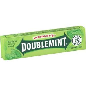 WRIGLEY’S Chewing Gum Doublemint sans Sucre Paquet de 5